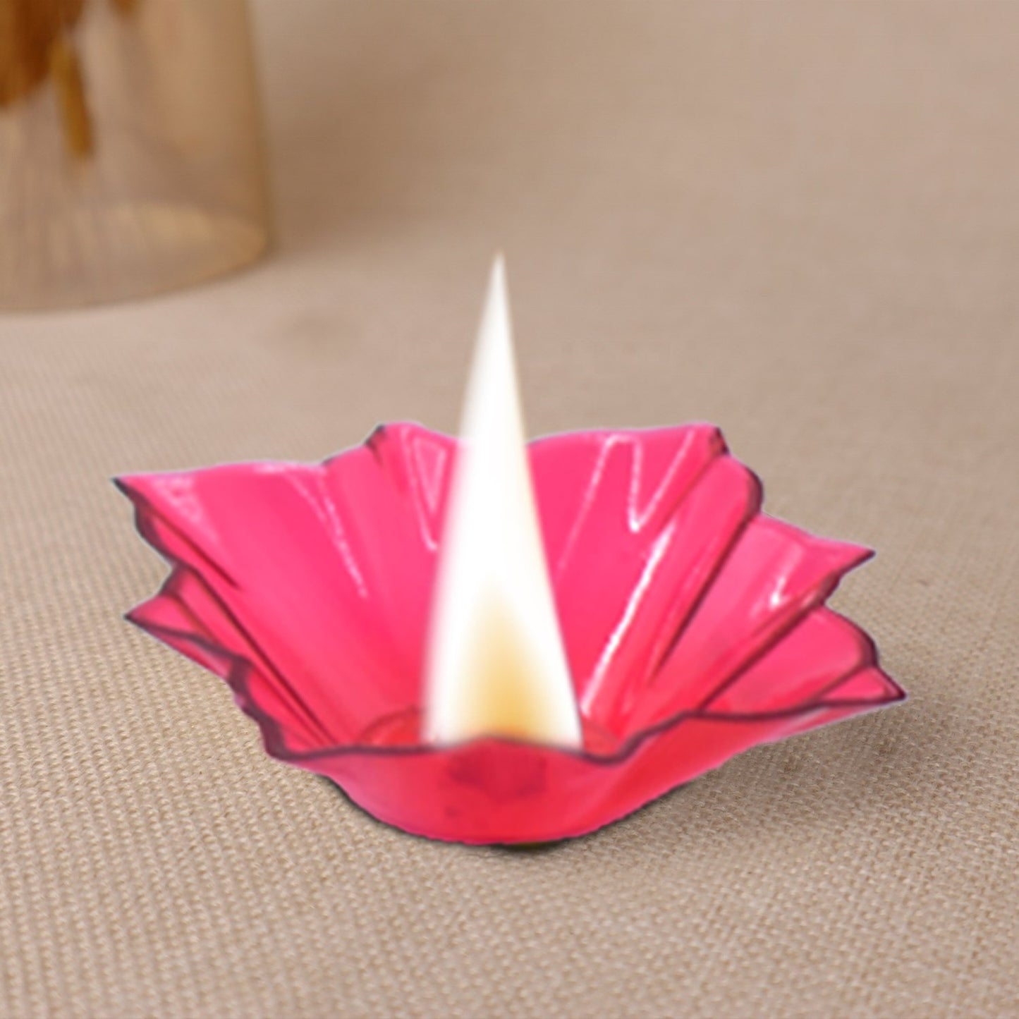6004 Plastic Candle Cup With Multi Shape (Multicolor)