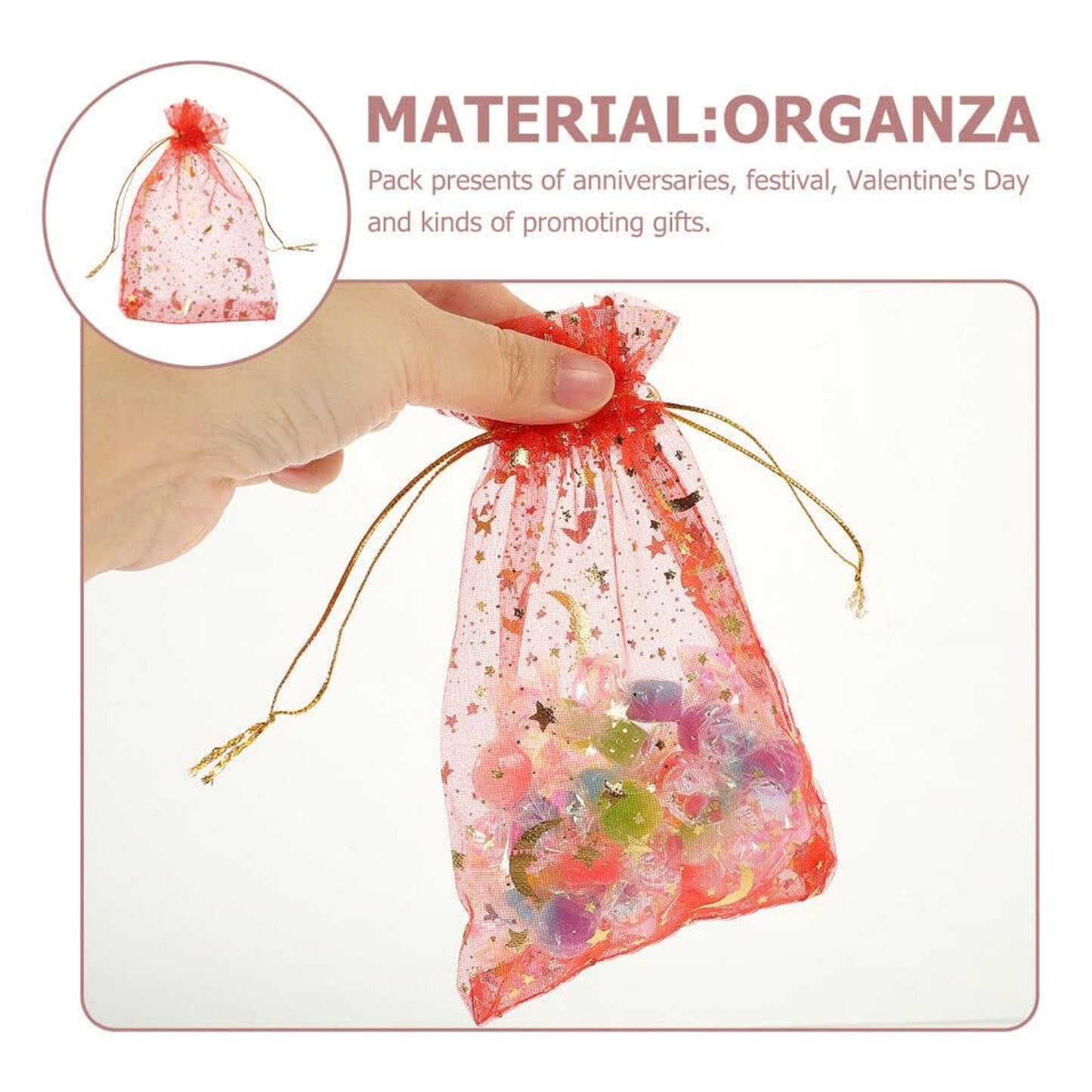 4527 Net Fabric Drawstring Pouch For Dry Fruits Packing Organza Shagun Potli Baba Wedding Party Favor Gift Bags