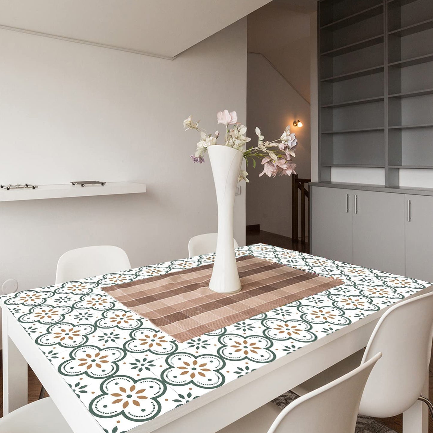 Peel And Stick Floor Tiles Kitchen  Bathroom Backsplash Sticker Detachable Waterproof Diy Tile Stickers For Wall Decoration Tiles Home Decoration (8x8 Inch  10 Pcs Set)