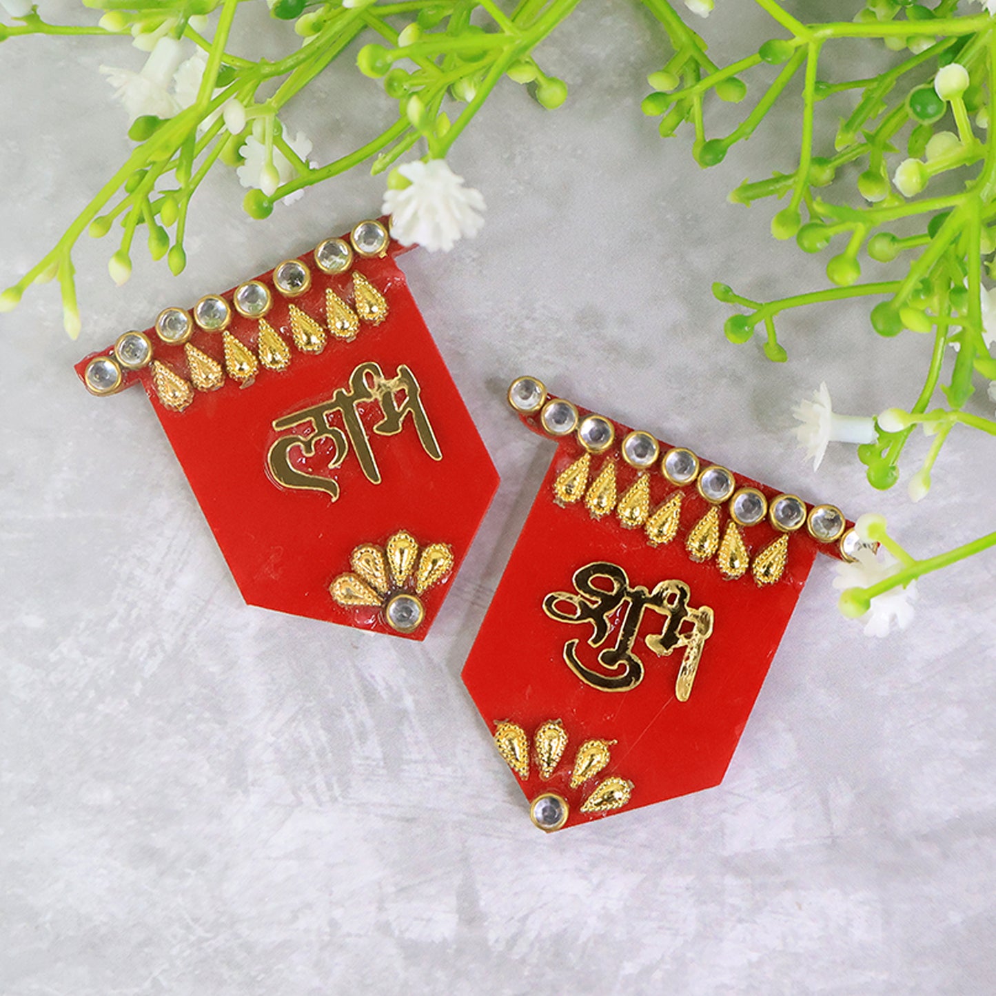 Shubh Labh Decorative Wall Hangings (2 Pc)