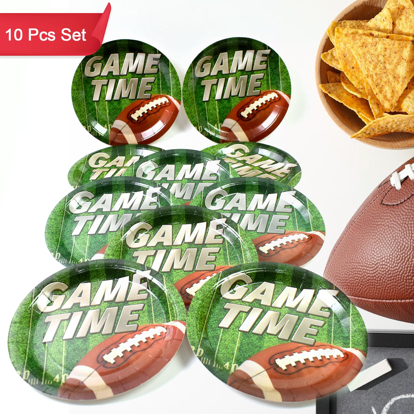 Round Plates Disposable Paper Plates  Happy Birthday Gift (10 Pcs Set  Mix Design)