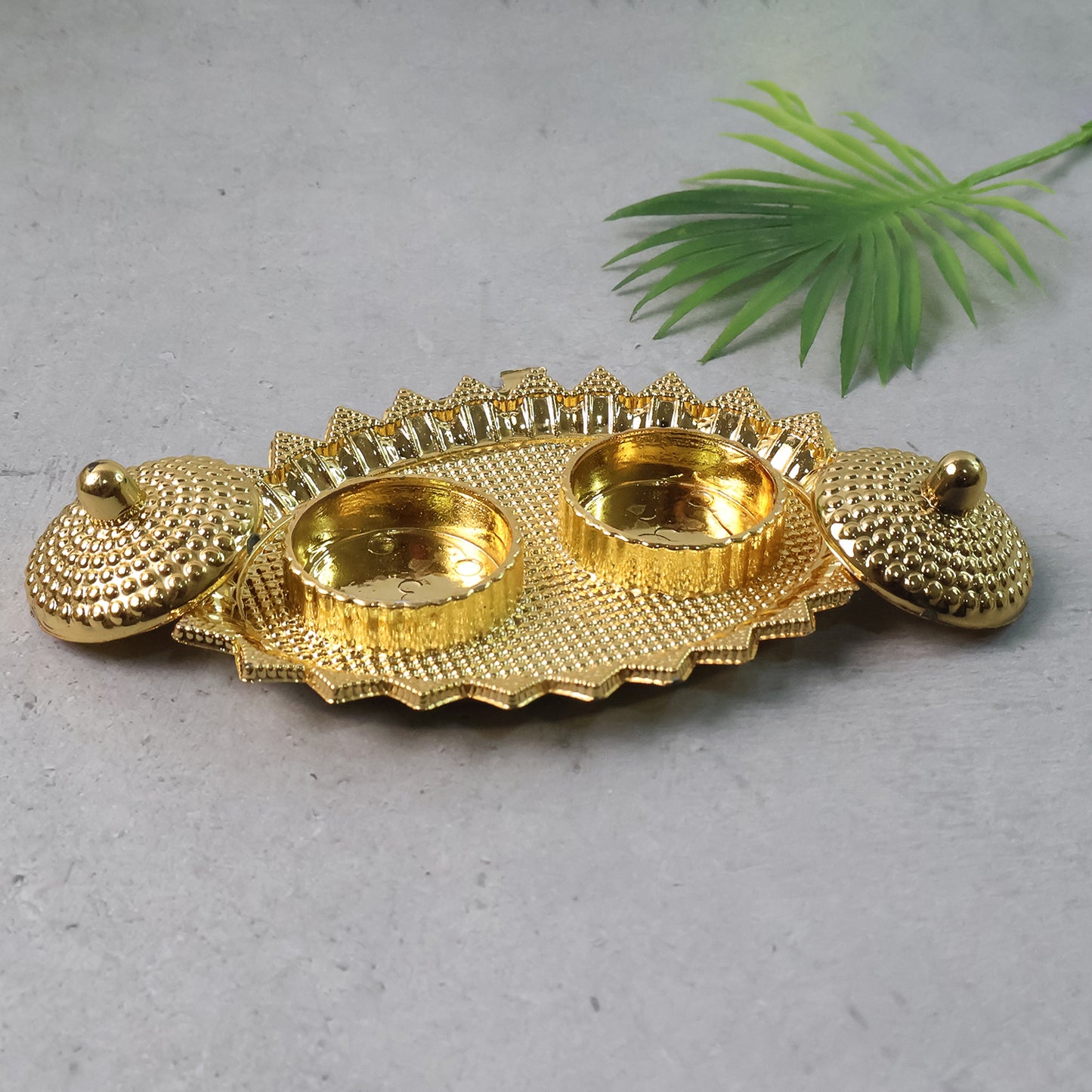 Pooja Kumkum  Rolichawal Holder - (1 Pc)