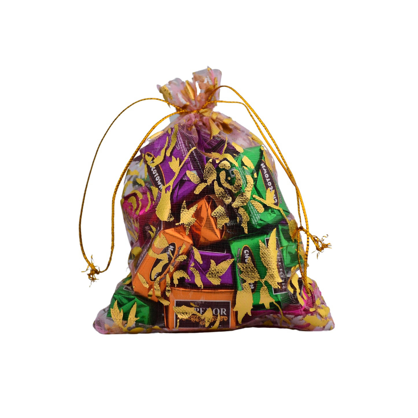 Decorative Gift Potli With 10 Premium Chocolates  Reusable Potli  Festive  Return Gift Hamper