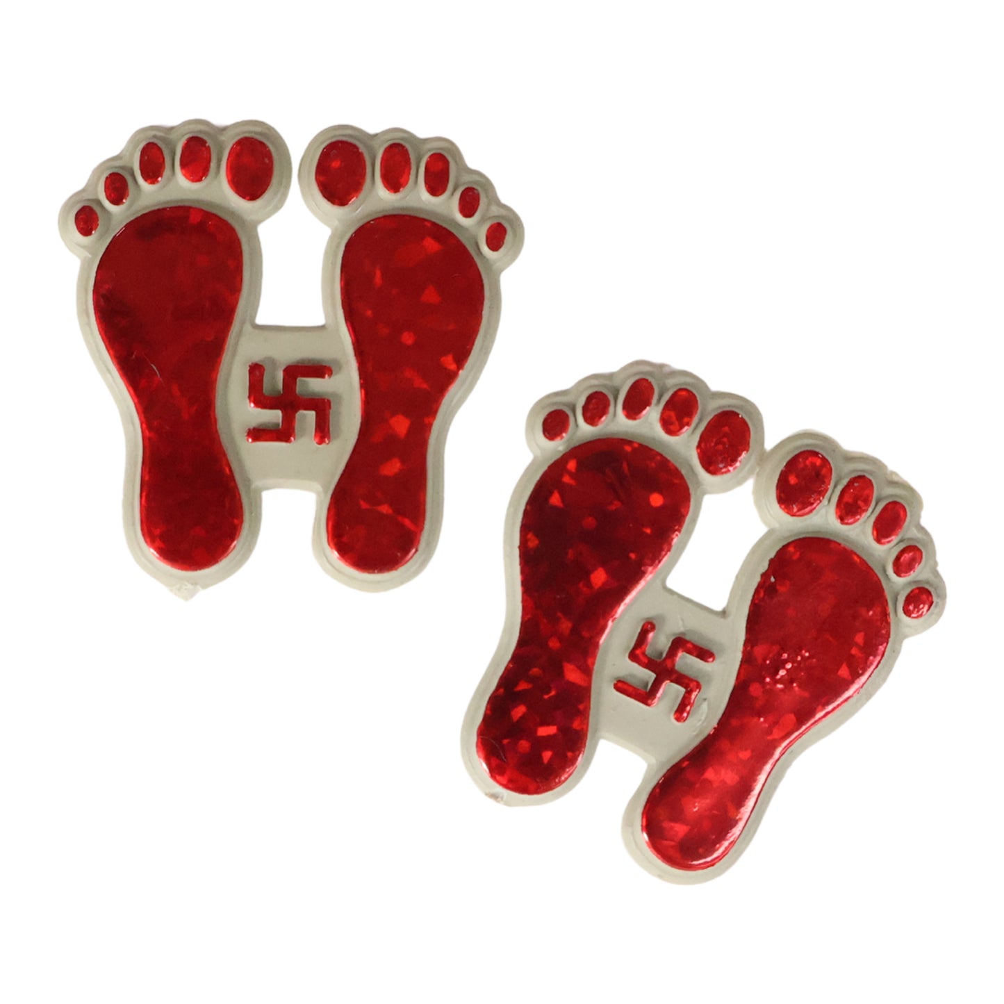 Decorative Goddess Laxmi Footprint Sticker - (Set)