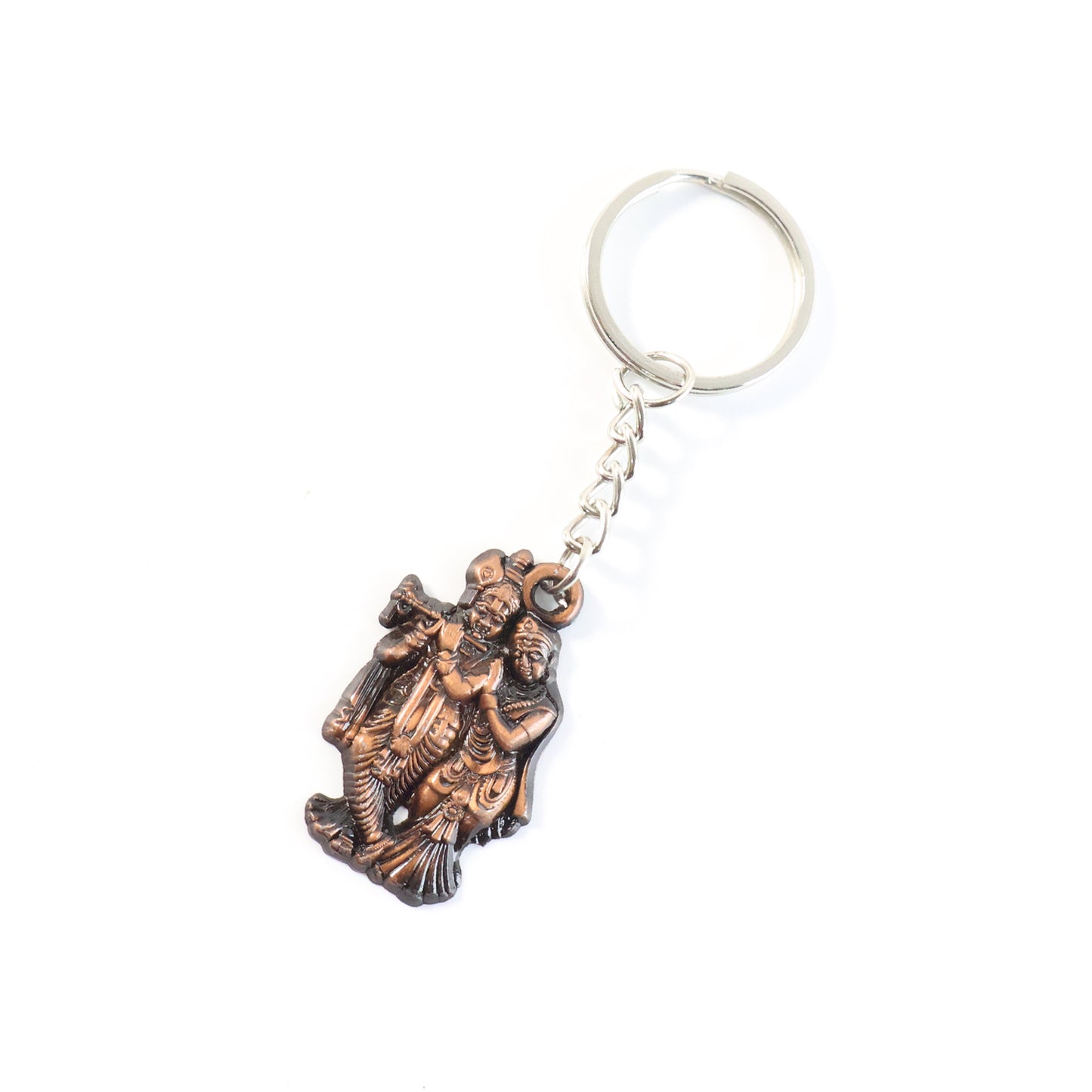 Radha Krishna Metal Keychain (1 Pc)